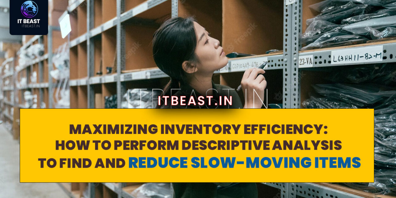 Maximizing Inventory Efficiency: A Step-by-Step Guide on How to Perform Descriptive Analysis to Find and Reduce Slow-Moving Items