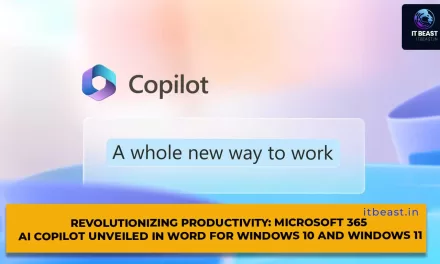 Revolutionizing Productivity: Microsoft 365 AI Copilot Unveiled in Word for Windows 10 and Windows 11