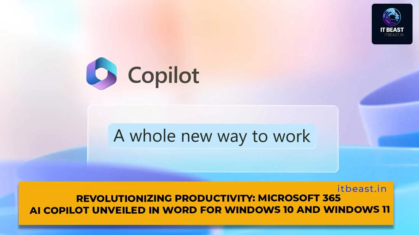 Revolutionizing Productivity: Microsoft 365 AI Copilot Unveiled In Word ...